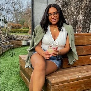 White House Black Market Olive Blazer